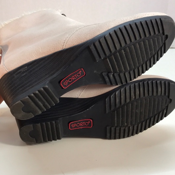 Sporto Pink Fur Lined Bootie Front Zipper Size 5.5 - Picture 6 of 8